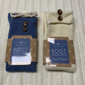 Sofia Vitali Boot Socks Two Pair